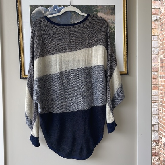 Dex Block Striped Dolman Sweater - Picture 3 of 9